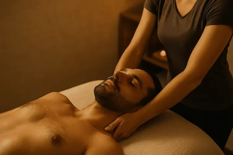 Kopf- und Nackenmassage